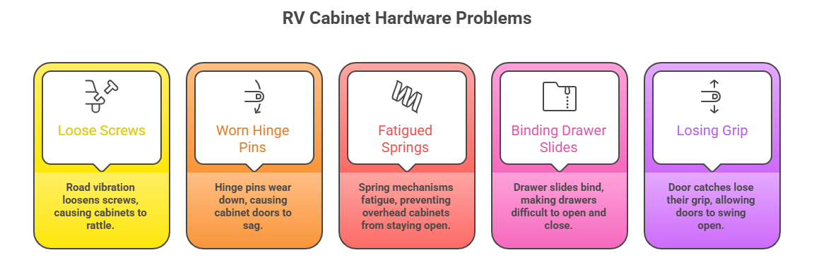 RV Cabinet Hardware Problems